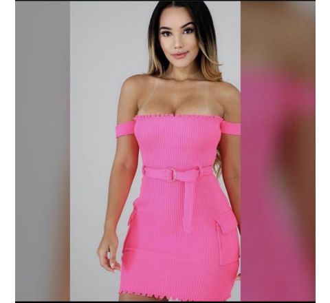 Small Pink Knitted Dress