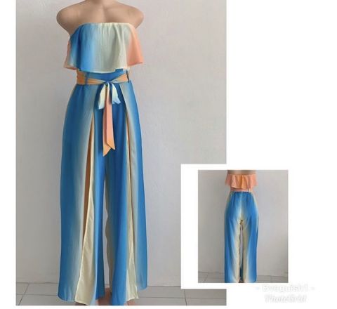 Multi-coloured Pants Romper