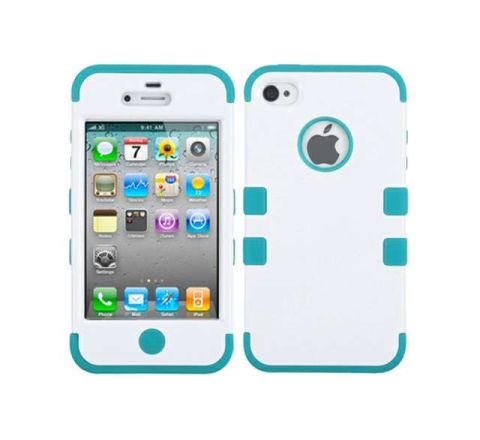 MyBat iPhone 5s/5 Tuff Hybrid Case - Blue & White