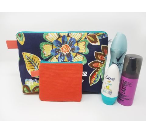 Floral Makeup Bag Set, Large