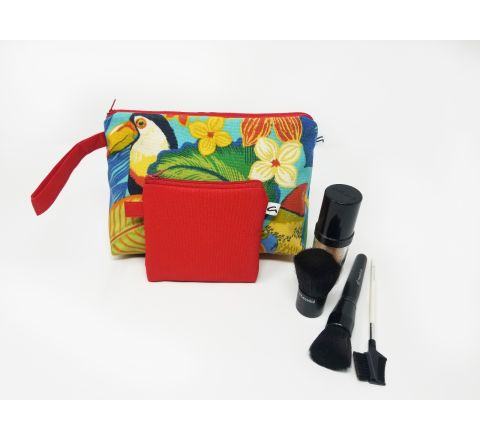 Pacific Tropical Makeup Bag Set, Medium