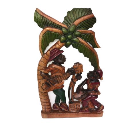 Exotichild, Mento Band by Barrington Beaumont Cedar Wood Carving
