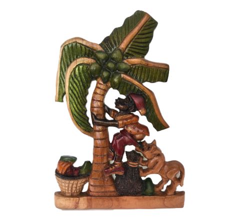 Exotichild, Weh Sweet Nanny Goat, by Barrington Beaumont, Cedar Wood Carving 