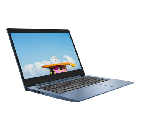 Lenovo - Lenovo IdeaPad 1 14IGL05 : 81VU  Pentium Silver N5030 / 1.1 GHz - Win 10 Home in S mode - 4 GB RAM - 128 GB SSD NVMe - 14" TN 1366 x 768 (HD) - UHD Graphics 605 - Wi-Fi, Bluetooth - ice blue - kbd: US Part Number: 81VU000JUS