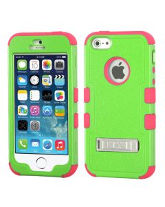 MyBat iPhone 5s/5 Tuff Hybrid Case - Teal Green/Pink