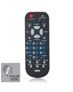 RCA RCR503BE 3-Device Palm-Sized Universal Remote