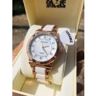 Anne Klein Diamond-Accented Ceramic Watch