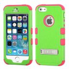 MyBat iPhone 5s/5 Tuff Hybrid Case - Teal Green/Pink