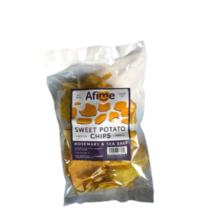 Afime Snacks - Sweet Potato Chips - Rosemary and Sea Salt