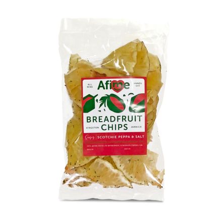 Afime Snacks Breadfruit Chips - Simo’s Scotchie Peppa and Salt