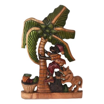 Exotichild, Weh Sweet Nanny Goat, by Barrington Beaumont, Cedar Wood Carving