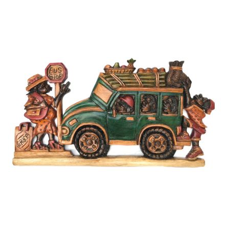 Exotichild, One Stop Drivah, by Barrington Beaumont Cedar Wood Carving